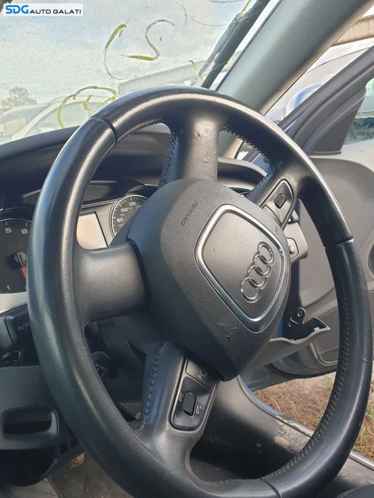 Volan Piele 4 Spite cu Comenzi Fara Airbag Audi A4 B8 2008 - 2015 [C1840]