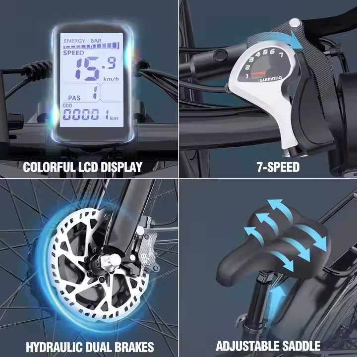 Електрически велосипед Ridstar E26 Pro – 1000W, 48V, 23Ah, 26" гуми