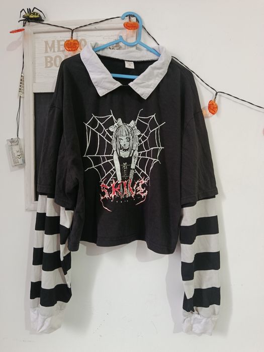 Bluza Romwe Punk Rock Goth Alternative mărimea M.Wednesday style