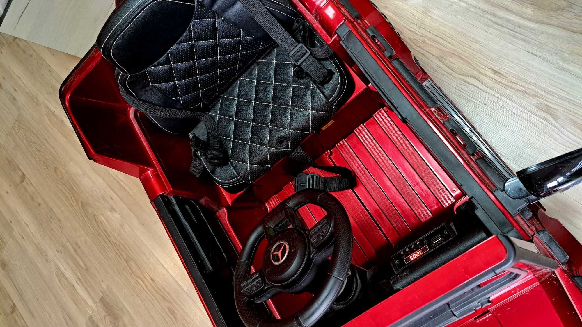 Акумулаторен джип Moni - Mercedes G63, червен мат