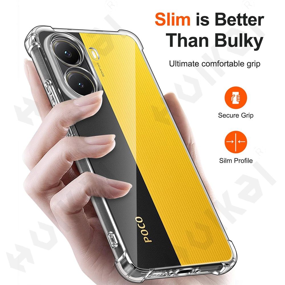 Xiaomi Poco X7 Pro X7 F7 / Удароустойчив TPU силиконов кейс гръб