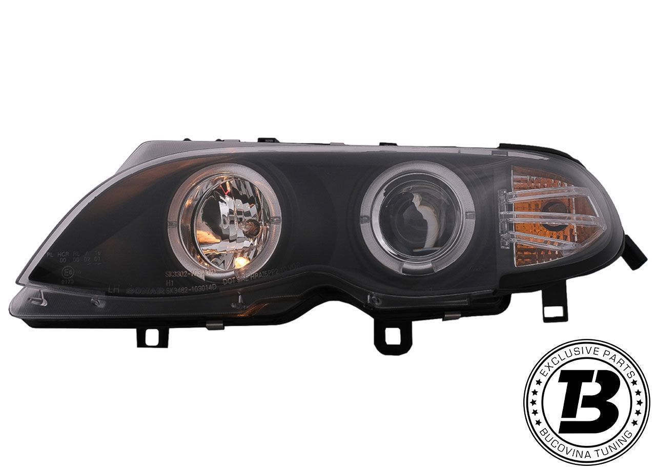 Faruri LED Angel Eyes compatibile cu BMW Seria 3 46