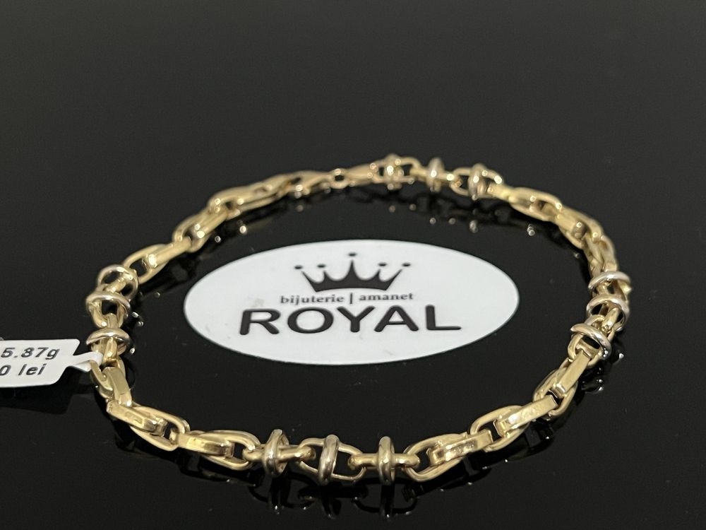 Bijuteria Royal CB : Bratara barbateasca aur 14k 5,37gr