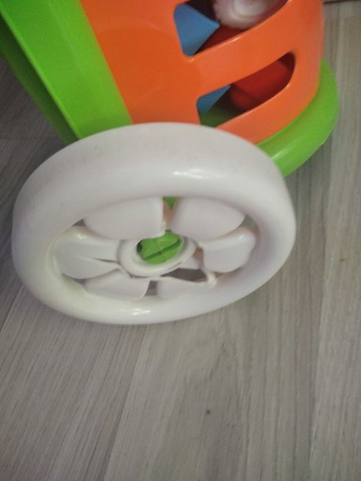 Детска пазарска количка, интерактивна - 55 см. + конструктор 54 части