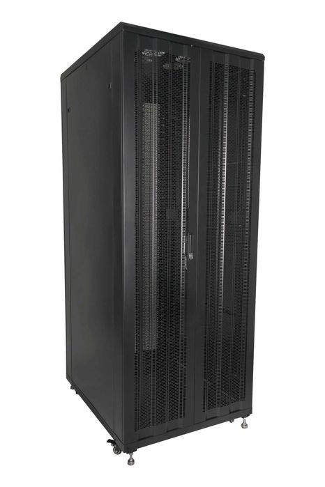 Шкаф напольный 47U 800/1000/2222 перфорированная дверь двойная