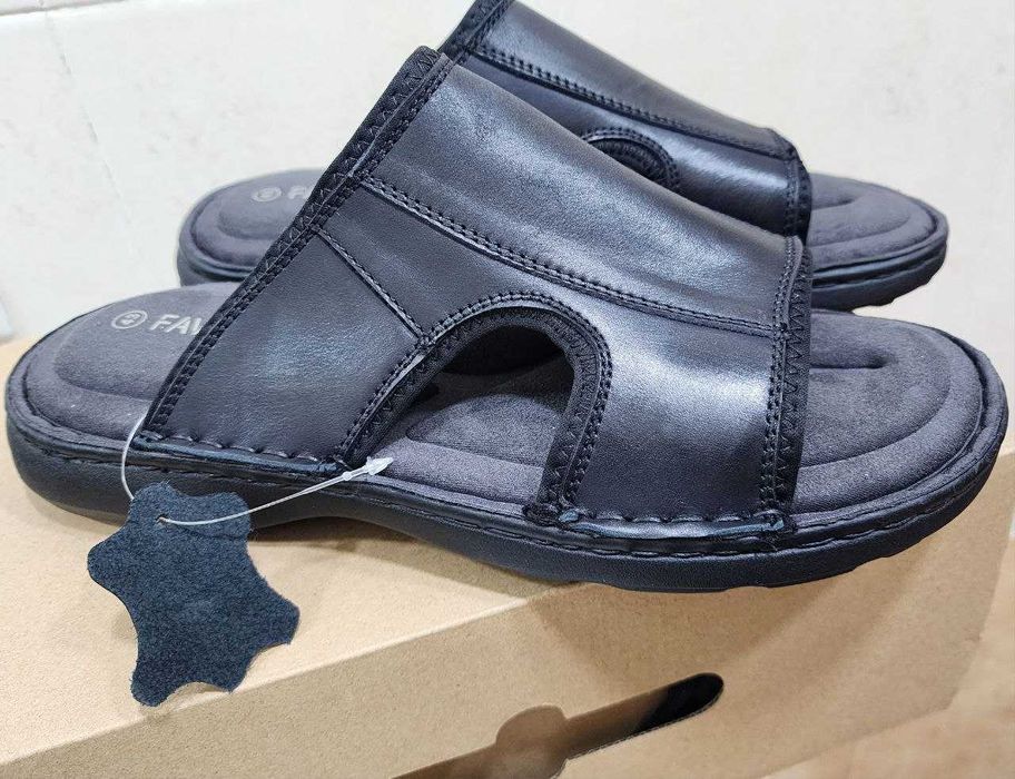 Мужская обувь Favorito, шлепанцы из натуральной кожи