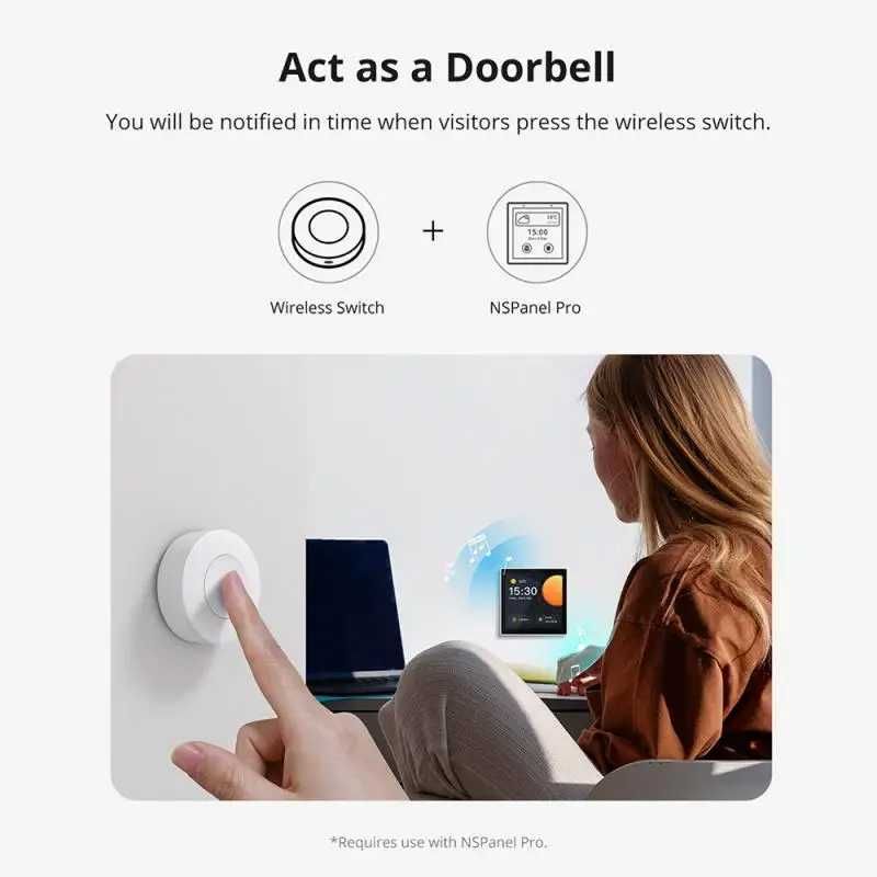 SONOFF SNZB-01P – Zigbee ключ | бутон - с включена батерия
