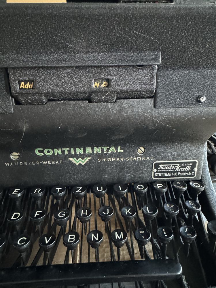 Рядка ретро пишеща машина CONTINENTAL - RAPID