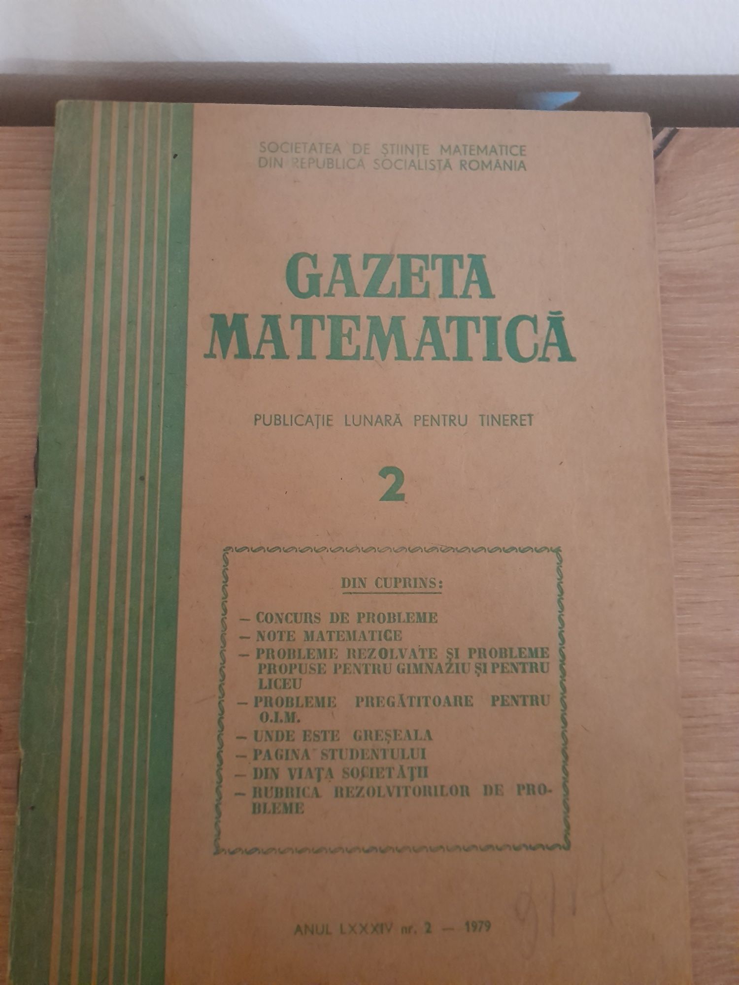 Gazeta matematică 1979, nr 2