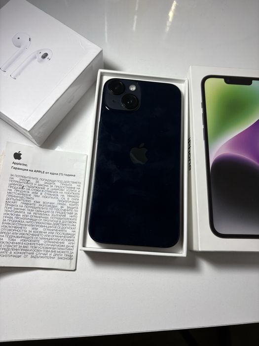 iPhone 14 128 GB Midnight Гаранция 12м