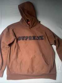 Supreme Lace hooded sweatshirt  Dark Brown