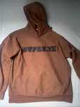 Supreme Lace hooded sweatshirt  Dark Brown