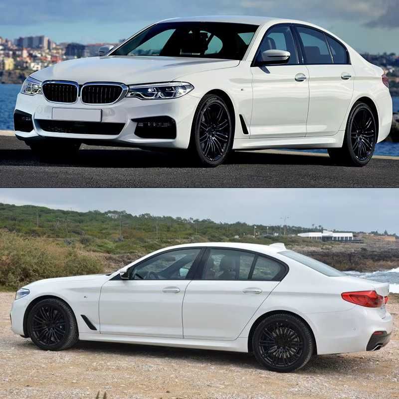 Extensii Ornamente Aripi Laterale BMW Seria 5 G30 G31 38, Negru Lucios
