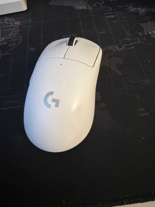 Мишка Logitech G Pro X Superlight White + ICE tiger v2 scates