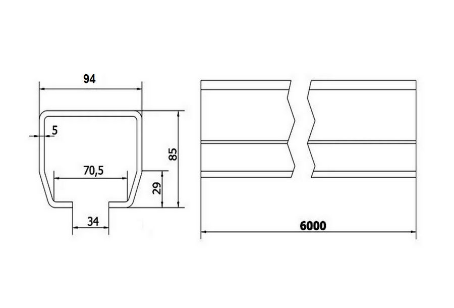 Kit autoportant industrial GIGA16, pt deschidere 11m, 15m sina