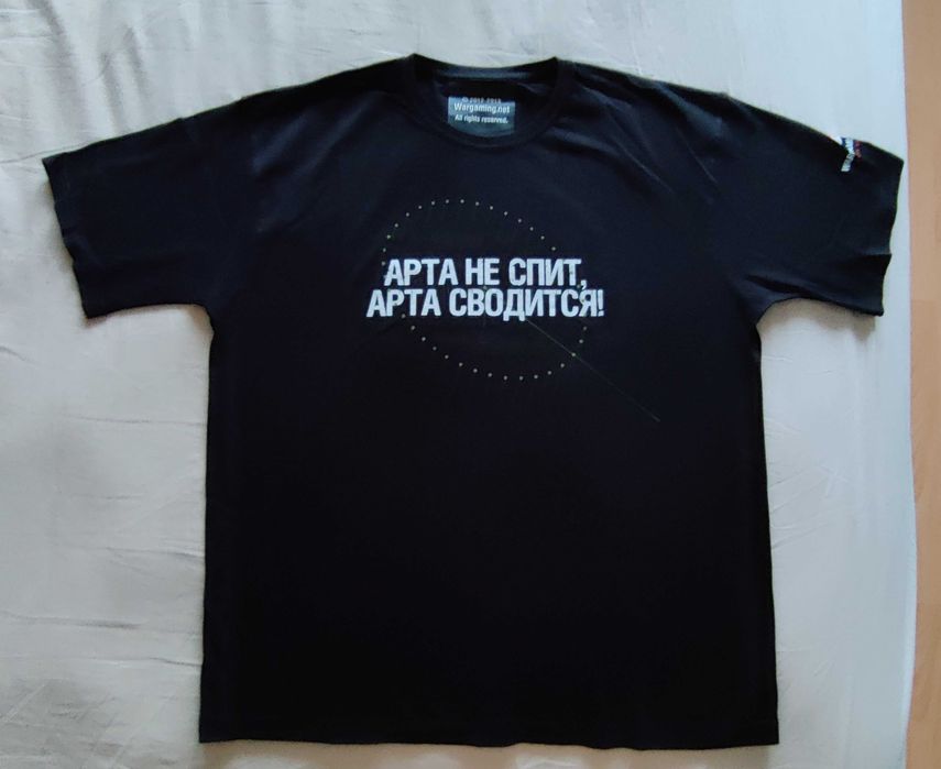 Новая мужская футболка черная танки World of tanks XXL мерч Wargaming