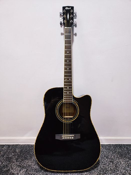 Гитара Cort AD880ce-bk в идеальном состоянии