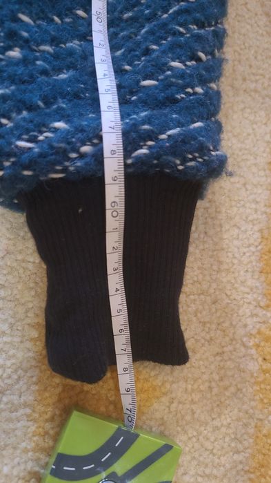 Set din lână fiartă reversibila, 800 GSM, 12 18 luni,