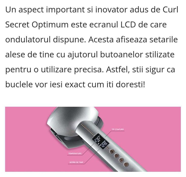 Ondulator Automat Ionic Curl Secret Optinum C 1600E BaByliss, SIGILAT*