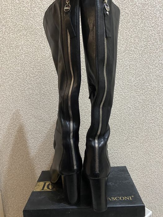 Сапоги осенние кожа