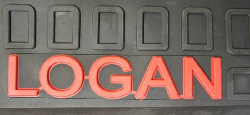 Covorase auto cauciuc Dacia Logan inscriptionate set complet 5 bucati