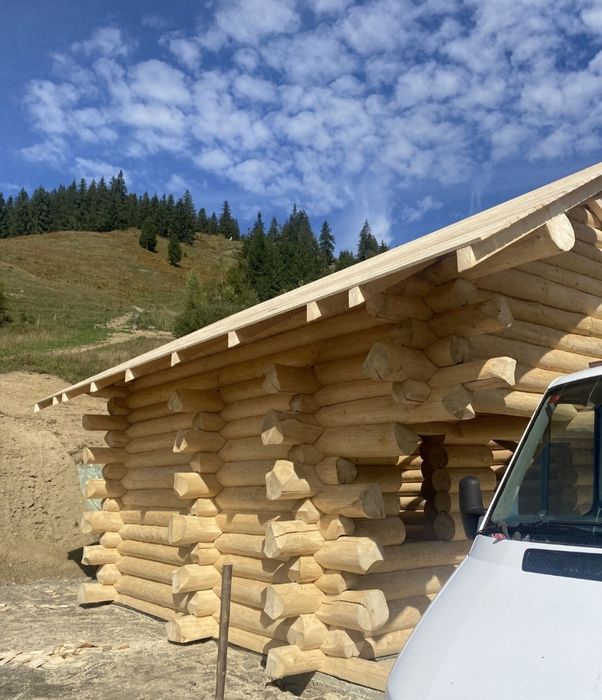 Facem case din lemn rotund