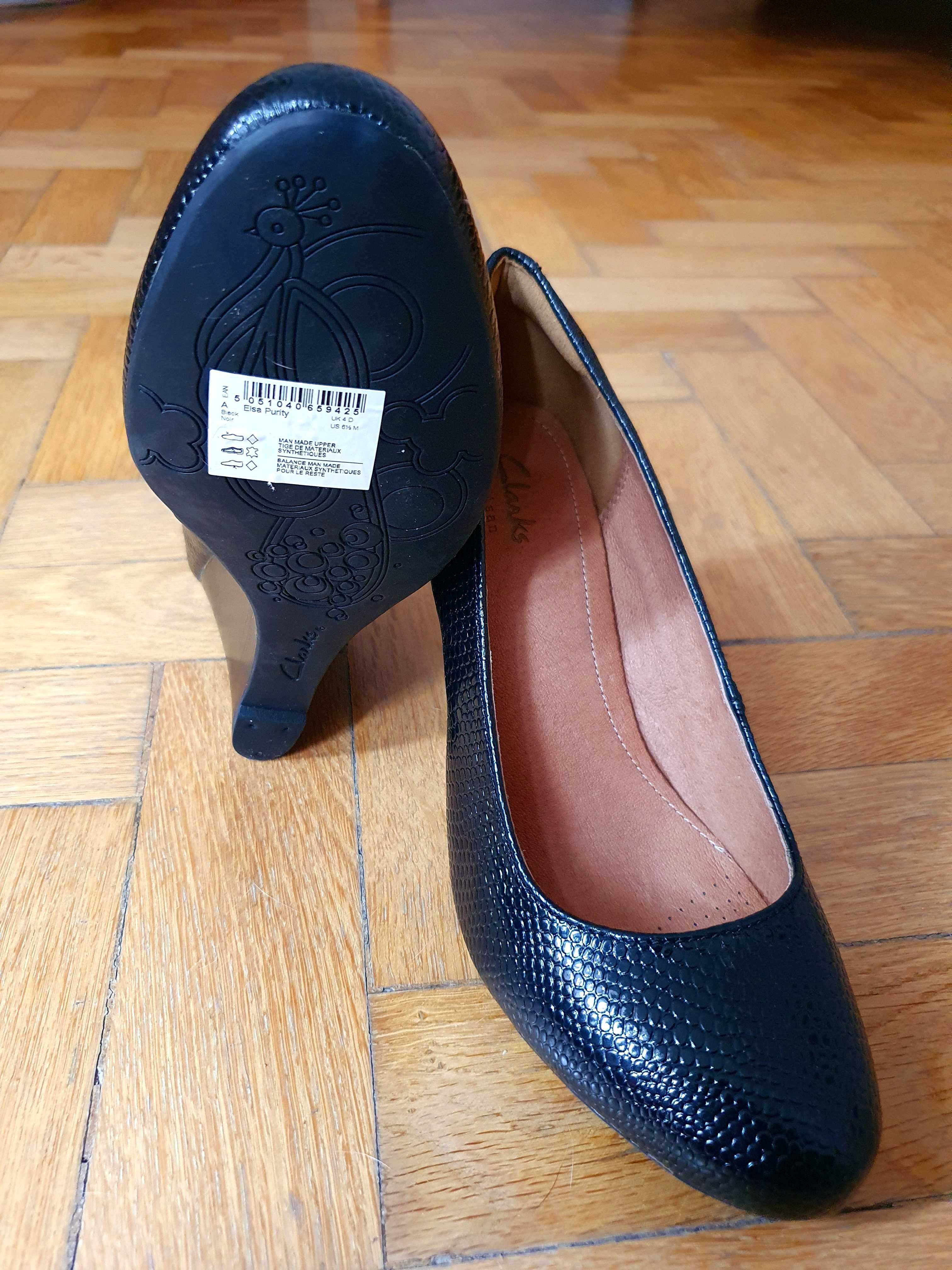 Pantofi damă Clarks Elsa Purity, nr. 37, originali, noi cu etichetă