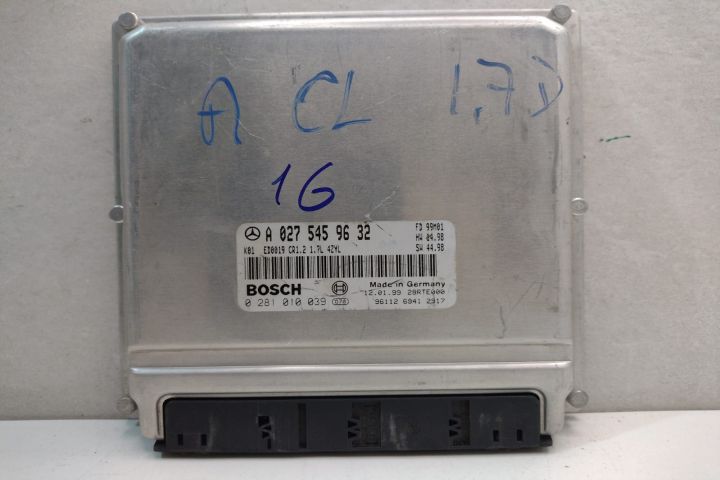 ECU Calculator Motor Bosch A0275459632 / 0281010039 Mercedes-Benz A-C