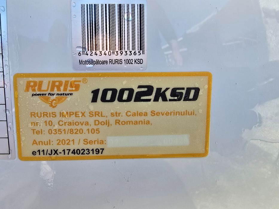 Motocultor Ruris 10 c.p. diesel