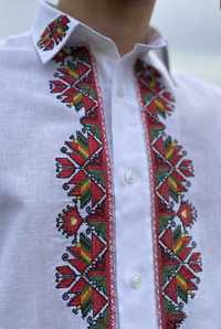 Мъжка риза с шевици бродерия