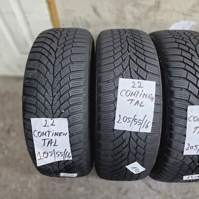 4×205/55/16 M+S.CONTINENTAL  2022.State excelenta.