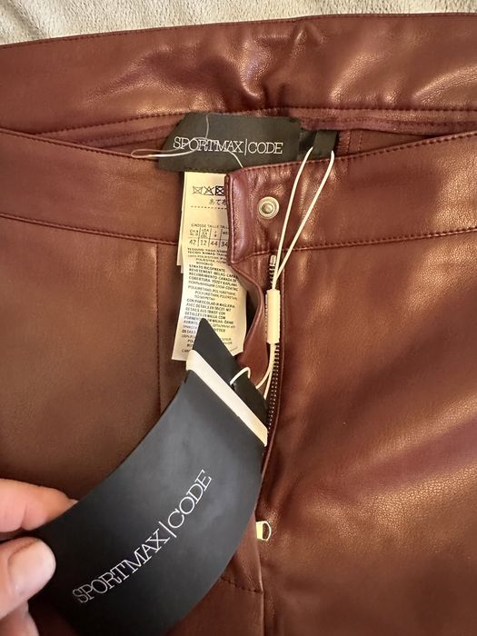 Pantaloni imitatie piele Sportmax, Max Mara