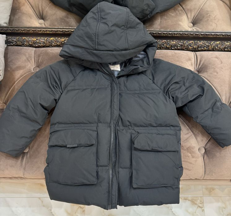 Пуховик куртка, р.110, zara, лёгкий, тёплый, сост.отл.