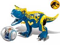 Dinozaur urias tip Lego de 30 cm: BLUE CARNOTAURUS