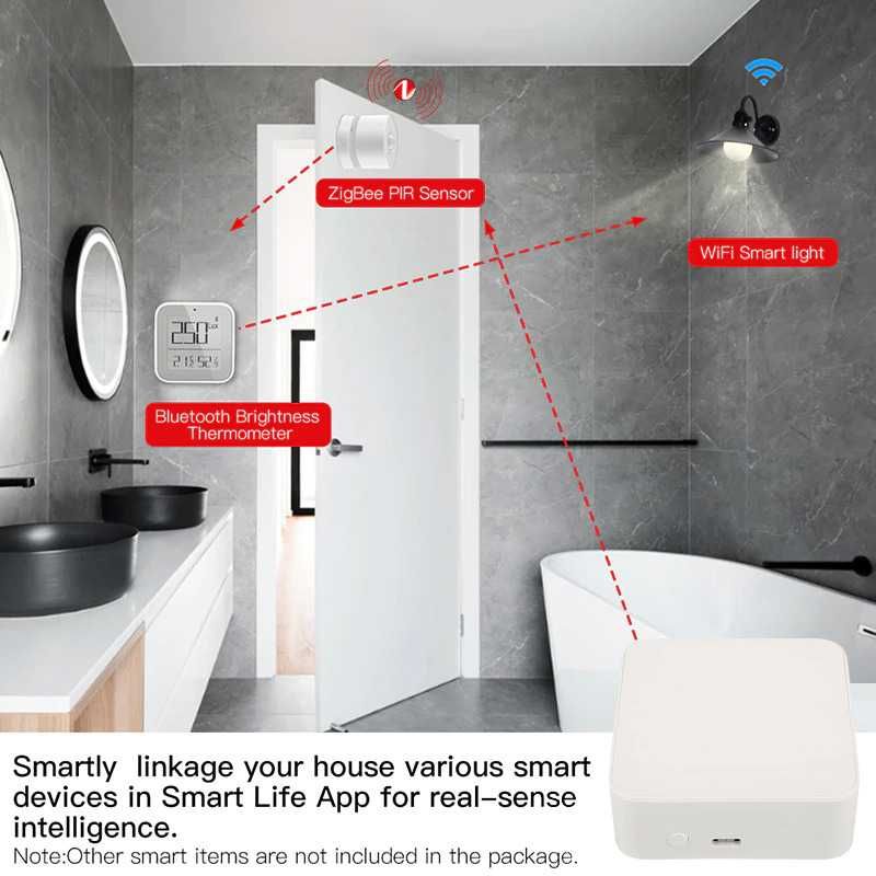 Tuya Wifi Zigbee Hub Smart Gateway Remote  Bridge Control Alexa App