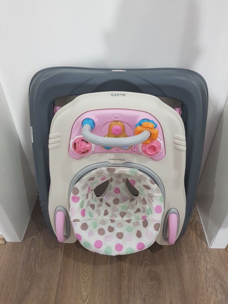 Бебешка проходилка Cangaroo Dotty 2в1, розова