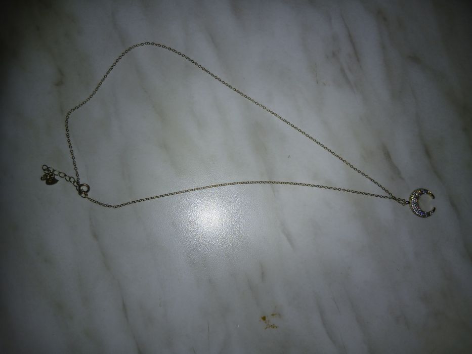 Lănțișor argint suflat cu aur