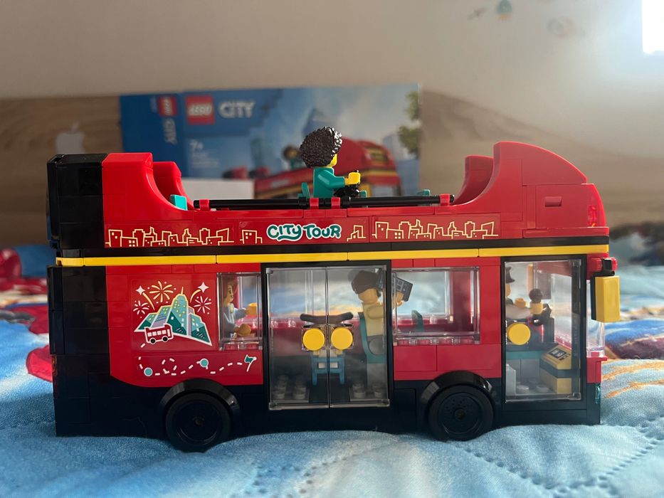 LEGO® City 60407 - Червен двуетажен автобус за обиколка