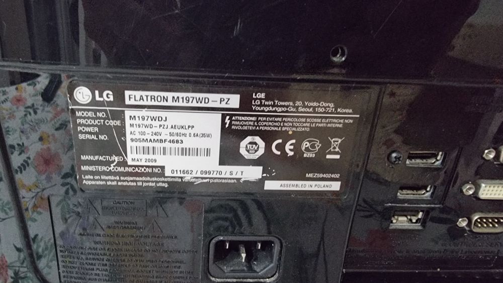 LG tv 19inch ,taste blocate, echipament sportiv drumetie