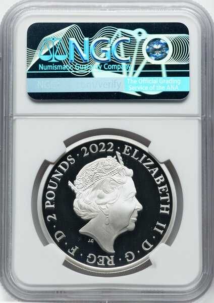 2022 George I - 1oz £2 - NGC PF70 First Releases - Сребърна Монета