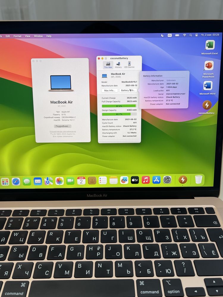 Продам MacBook Air 13 2020 M1 процессор макбук аир ноутбук М1