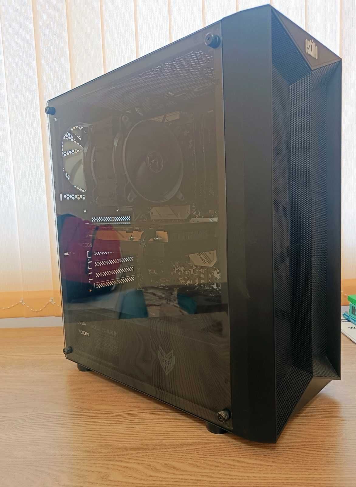 Компютър Ryzen5 5600/RX6600XT + Монитор Acer 144Hz 24"