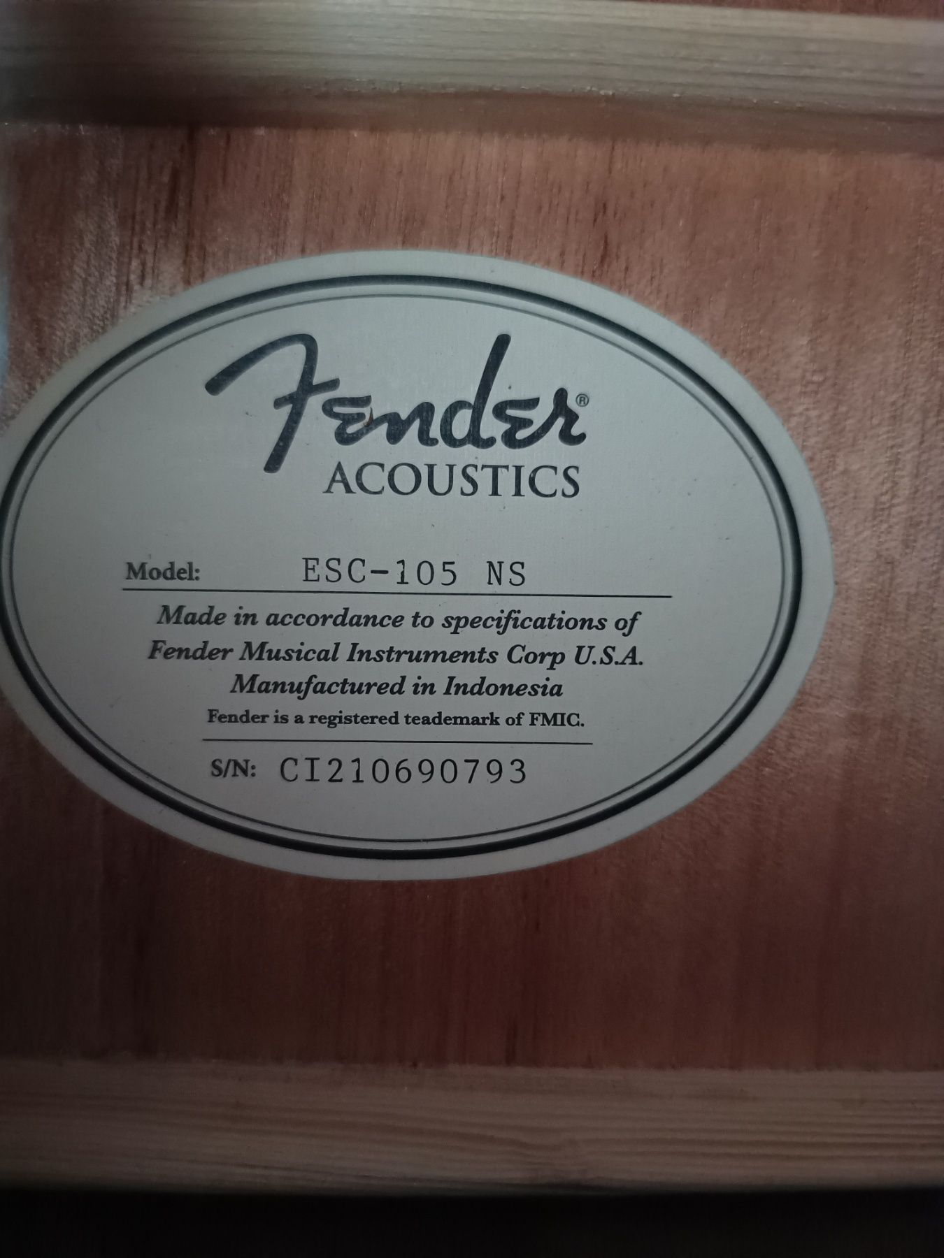 Електрическа китара Fender и класическа китара Fender 4/4