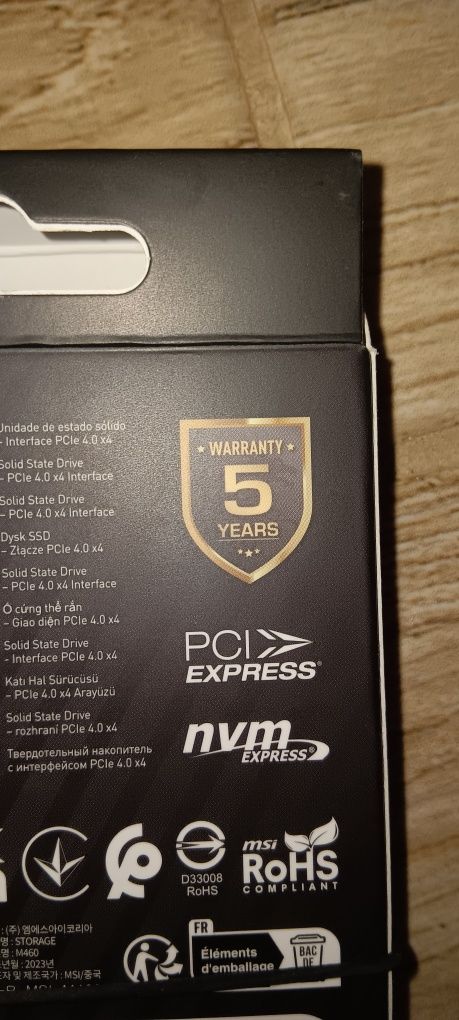 SSD MSI Spatium M460 1TB - NOU, SIGILAT!