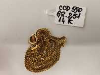 Lanț unisex copil sau damă Aur 14k Gr 2,51 cod unic 550