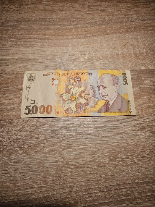 Bancnota de 5000 lei din anul 1998