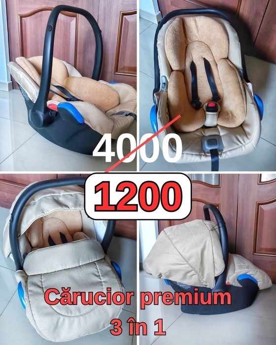 Cărucior 3 în 1 Cortina Sport Adamex Special Edition Cream Gold