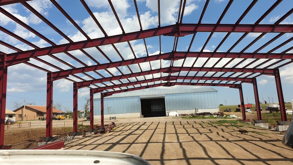 Метални халета , конструкции поваш проект .