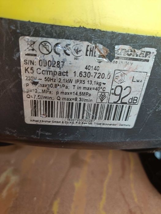 Vând Karcher k5 puțin utilizat