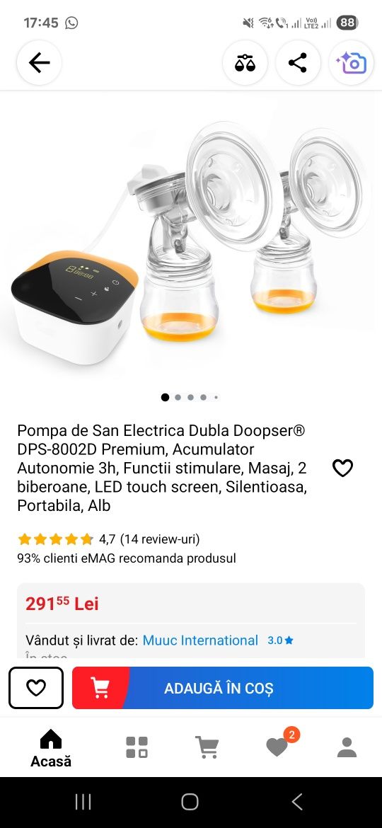 Pompa de muls electrica